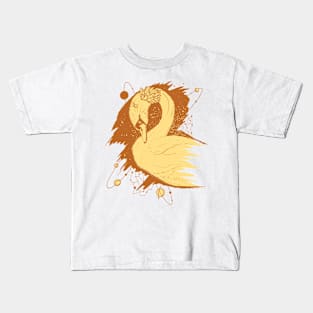 Terracotta Swan Among The Stars Kids T-Shirt